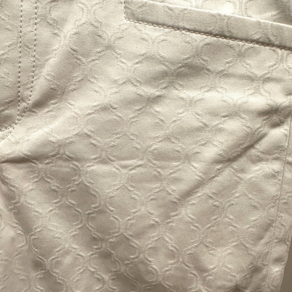 Lilly Pulitzer Kelly Textured Ankle Length Skinny Pants Resort White - Picture 8 of 13